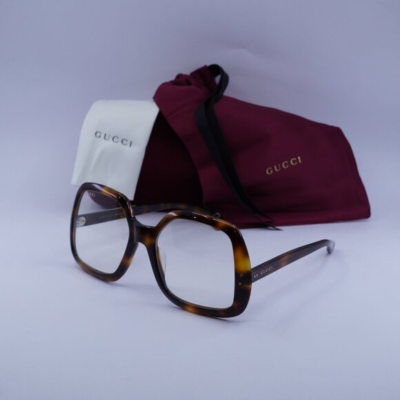 Gucci GG0625S 001 Square Sunglasses - Havana/Transparent - Picture 4 of 10